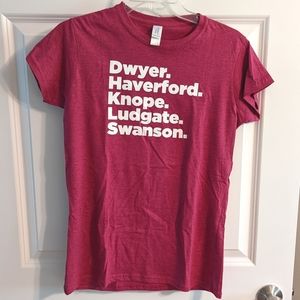 Parks and Recreation Name Shirt. NWOT. Size L. (Fits like a medium.)